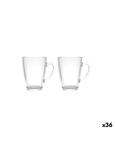 Ensemble de tasses à café La Mediterránea Naira Transparent 2 Pièces (36 Unités)