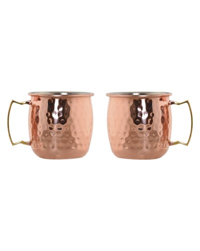 Juego de 2 Tazas Mug Home ESPRIT Dorado 480 ml