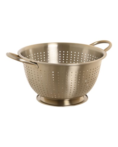 Draineur Home ESPRIT Doré Acier inoxydable Aluminium 24 x 24 x 19 cm