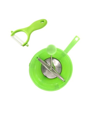 Éplucheuse et râpe à légumes Fackelmann Vert Céramique Acier inoxydable Plastique 20 x 40 x 30 cm 2 Pièces
