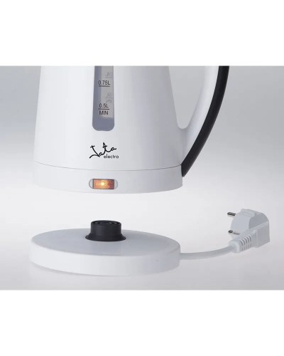 Bollitore JATA Bianco Nero 2200 W Acciaio inossidabile Plastica 1 L