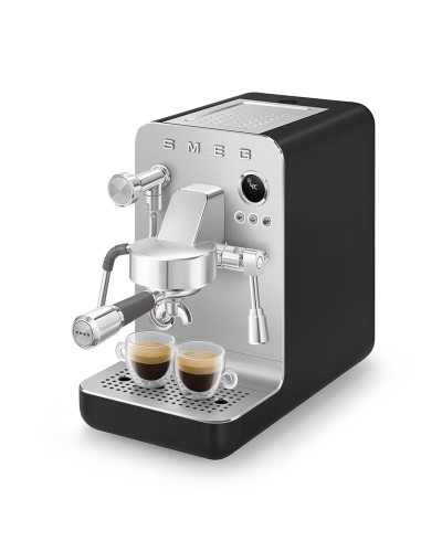 Cafetera Express de Brazo Smeg EMC02BLMEU Negro 1350 W 15 bar 1 L