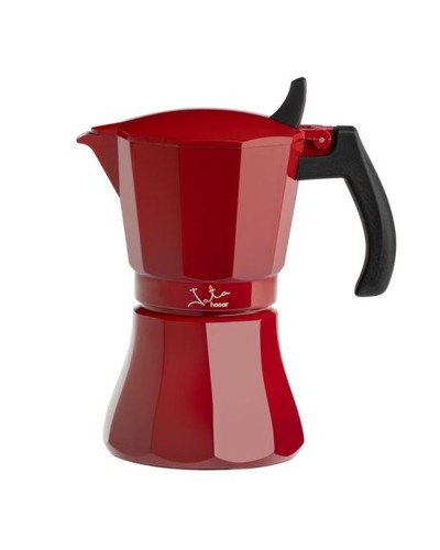 Cafetera Italiana JATA HCAF2009      * Rojo Aluminio Plástico 9 Tazas