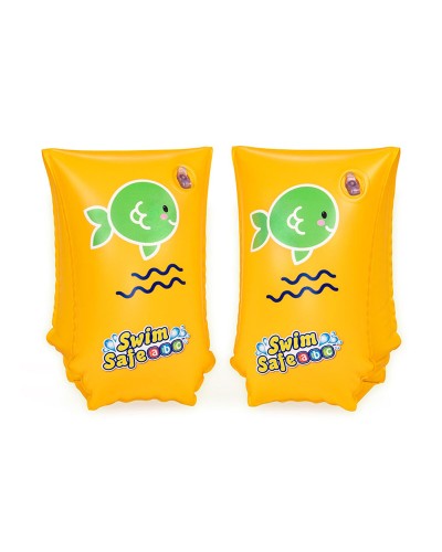 Sleeves Bestway Yellow 30 x 15 cm L/XL Fish (1 Unit)