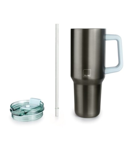 Vaso con asa Ibili 669009 Verde Acero Inoxidable 900 ml