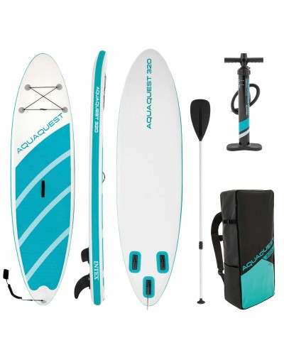 Tavola da Paddle Surf Gonfiabile con Accessori Intex Aqua Quest Azzurro Bianco