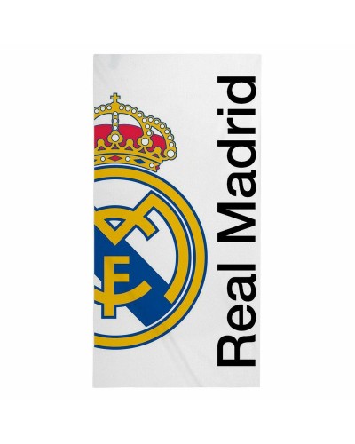 Serviette de plage Real Madrid C.F. Blanc