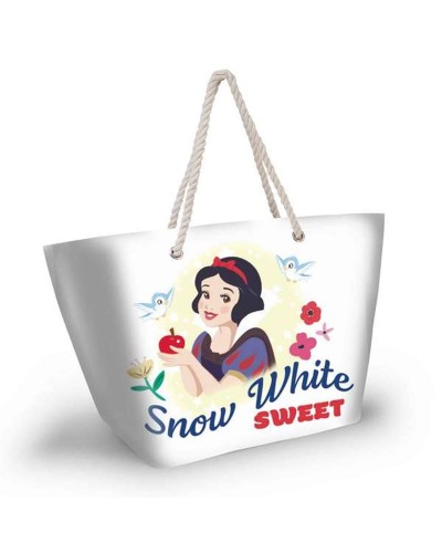 Beach Bag Disney Princess White 37 x 52 x 17 cm