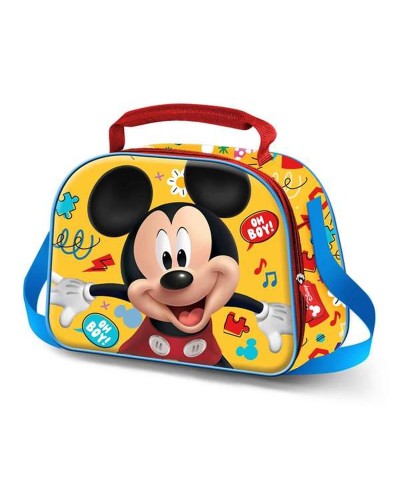 Eväspussi Mickey Mouse Keltainen 20 x 26 x 10 cm