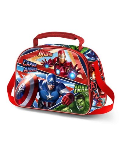 Cestino per la Merenda The Avengers Azzurro 20 x 26 x 10 cm