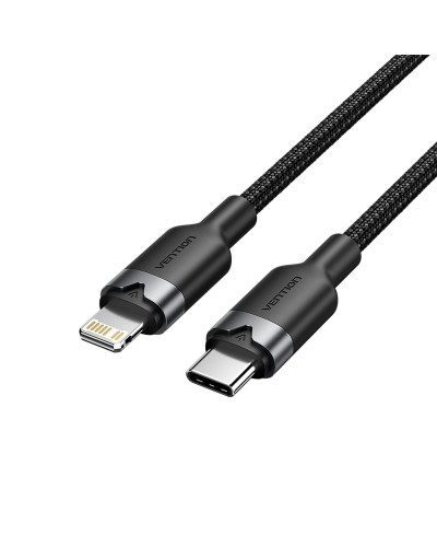 USB auf Lightning Verbindungskabel Vention 3A CABLECABL Schwarz Aluminium
