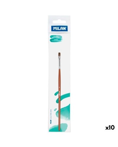 Pinsel Milan Nº 4 Braun Holz (10 Stück)