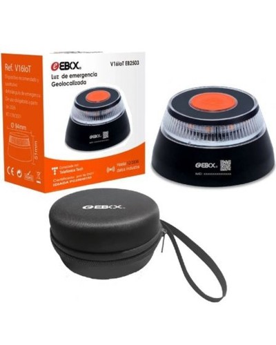 Balise d'urgence V16 connectée DGT 3.0 Ebox EB2503