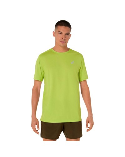 Maglia a Maniche Corte Uomo Asics Core Verde limone