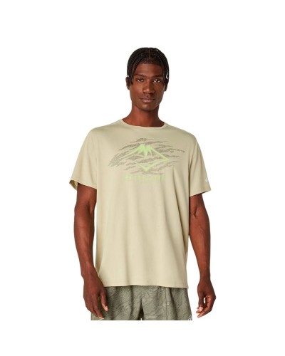 T-shirt à manches courtes homme Asics Fujitrail Logo Beige