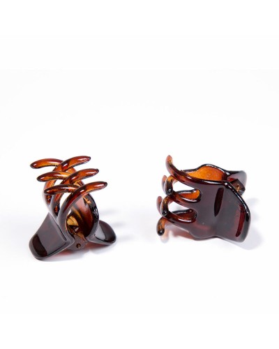 Pinces pour Cheveux Inca Pinza Pequeña Marron 2 Unités Petit