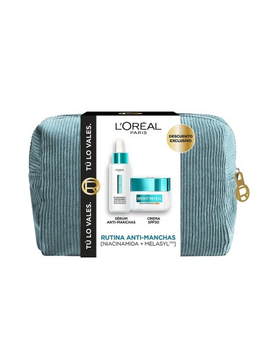 Kosmetikset Damer L'Oreal Make Up BRIGHT REVEAL NIACINAMIDA 3 Delar