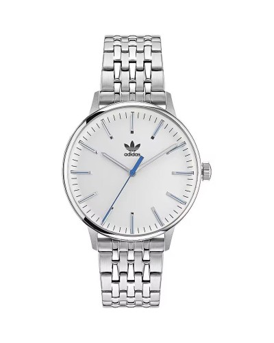 Montre Unisexe Adidas CODE ONE Blanc Argenté (Ø 38 mm)