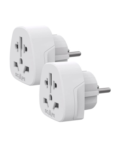 Adattore con prese Scape Travel 830DE (2PCS) Plastica