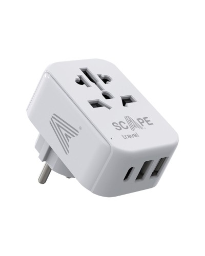 Adattore con prese Scape Travel 830C-DE Plastica