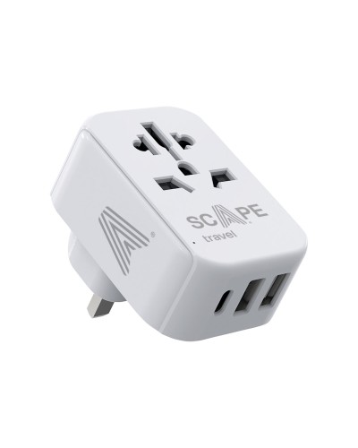 Adattore con prese Scape Travel 830C-UK Plastica 150 W