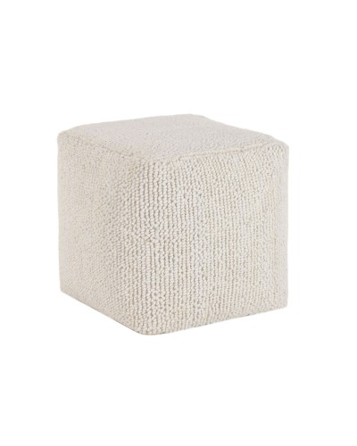 Repose-pied Home ESPRIT Beige Boho 45 x 45 x 45 cm