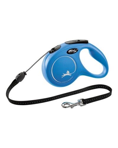 Laisse pour Chien Flexi NEW CLASSIC Bleu Taille M 5 m