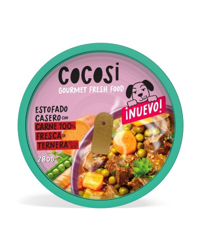 Comida húmeda Cocosi ESTOFADO CASERO Carne de vacuno 280 g 9 Unidades
