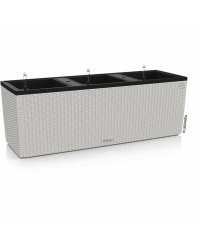 Pot auto-arrosant Lechuza Gris clair 100 x 32,5 x 34,5 cm Rectangulaire