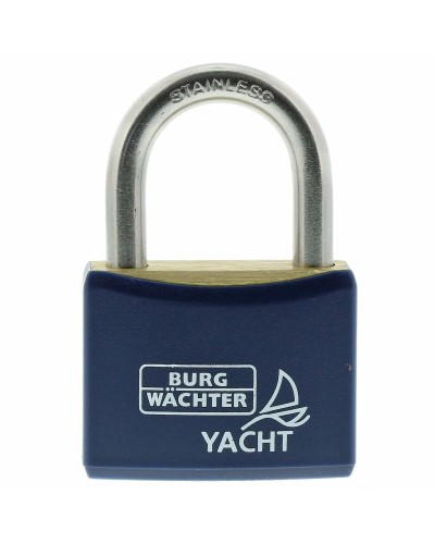 Key padlock Burg-Wachter DUO 460 Ni 40 SB Metal Stainless steel Rectangular (2 Units)