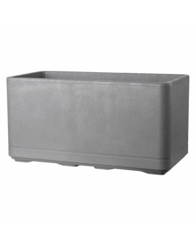 Självvattnande planter Deroma Grå 78 x 38 x 39 cm Plast Rektangulär Ø 78 cm