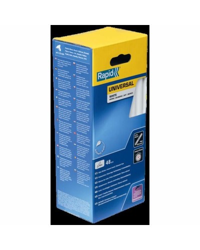 Smältlimstift Rapid Rapid Vit Ø 12 mm 48 Delar