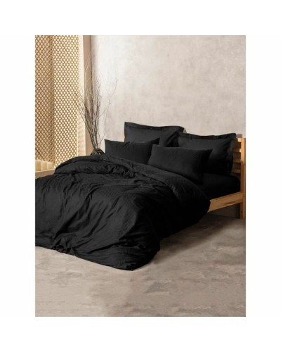 Juego de funda nórdica Negro 220 x 240 cm