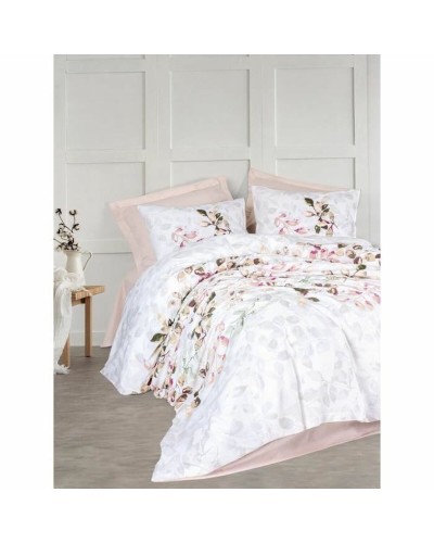 Parure de couette Blanc 220 x 240 cm