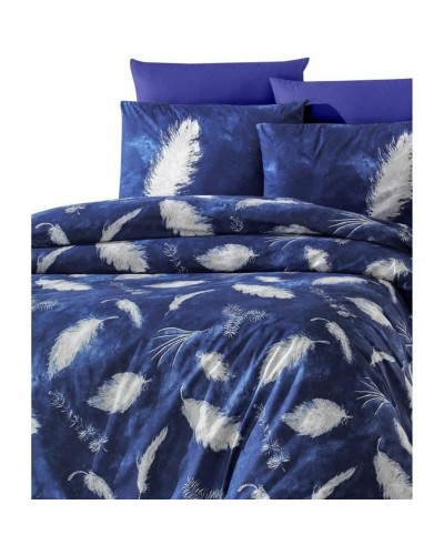 Juego de funda nórdica Azul Cama de 200 3 Piezas