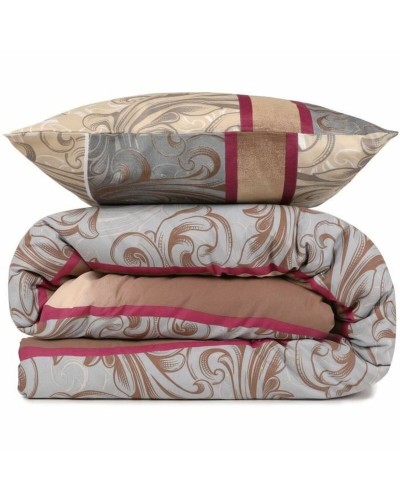 Parure de couette Gris Lit king size 3 Pièces