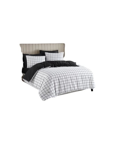 Juego de funda nórdica Blanco Cama de 200 3 Piezas