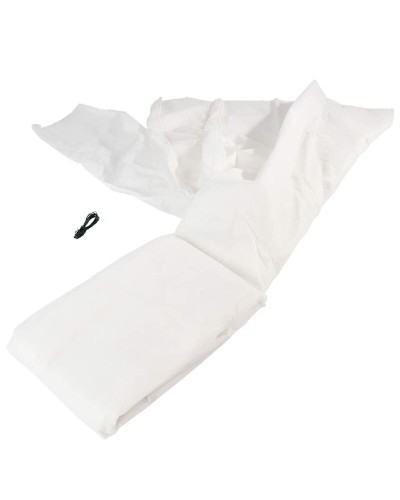 Protective Tarpaulin Nature 6030118 White polypropylene Plastic 2 x 10 m