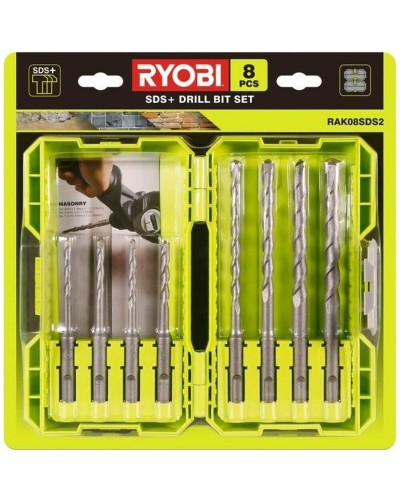 Ensemble de forets Ryobi RAK08SDS2 8 Pièces