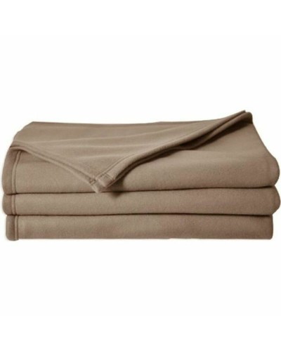 Deken Poyet  Motte POLECO Taupe 240 x 260 cm 100 % polyester