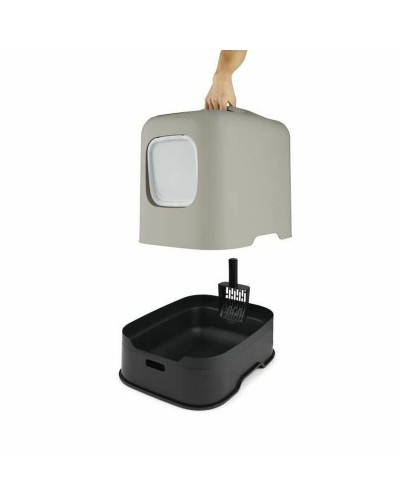 Cat Litter Box Rotho My Pet Black Plastic