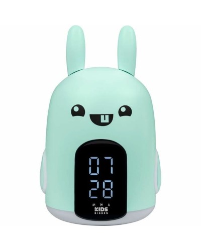 Reloj Despertador Bigben Turquesa Conejo