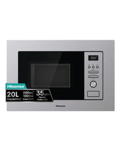 Mikrovågsugn med Grill Hisense BIM320G41X 800 W 20 L Stål