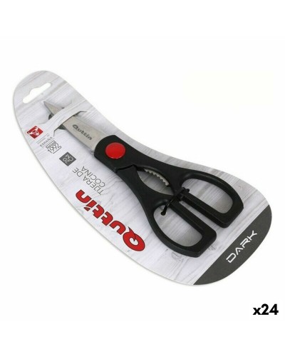 Kitchen Scissors Quttin Zafiro Black 20 cm (24 Units)