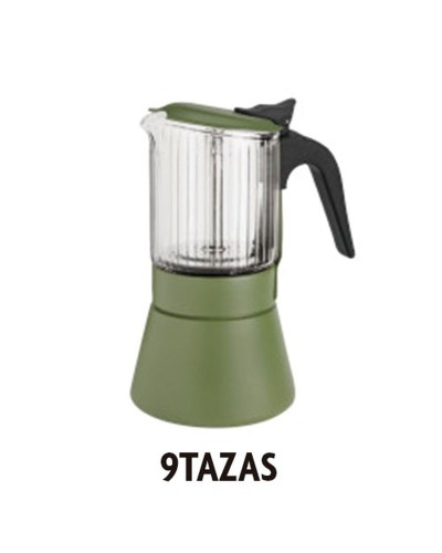 Italienische Kaffeemaschine Inoxibar Clair grün 9 Tassen