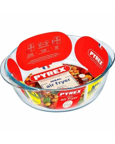 Ugnsform Pyrex Transparent Borosilikatglas Rund Ø 26 cm