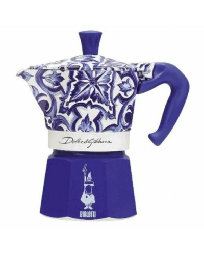 Cafetera Italiana Bialetti MOKA D&G Azul Aluminio 6 Tazas