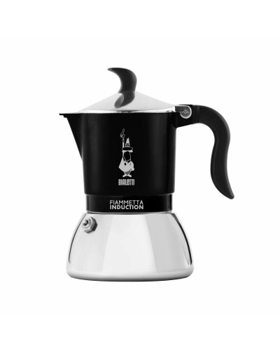 Cafetière Italienne Bialetti FIAMMETTA Noir Aluminium 4 Tasses