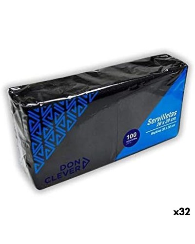 Servetter Svart Papper 100 Delar (32 antal)