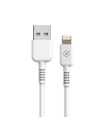 Câble USB vers Lightning Muvit for Change Blanc